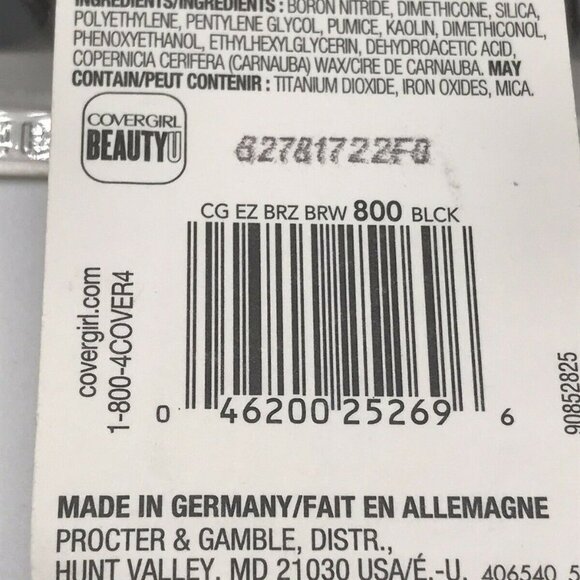 Lot of 3 CoverGirl Easy Breezy Brow Fill+Shape+Define “800 BLACK” Powder Eyebrow - Picture 5 of 5